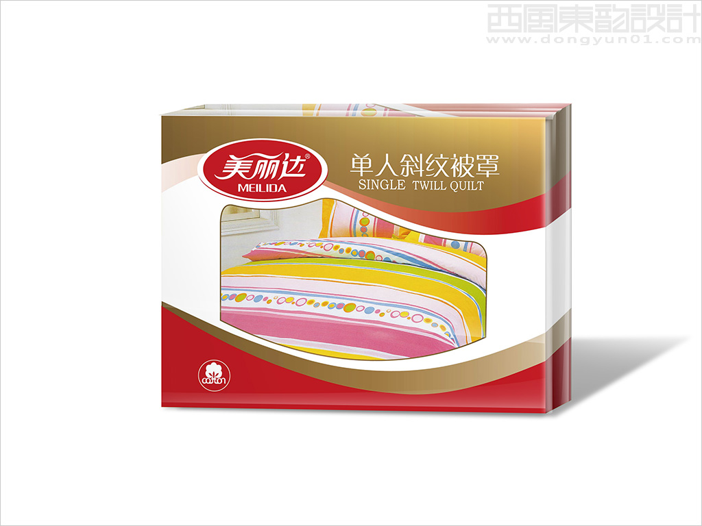 北京佳夢寢室用品有限公司美麗達(dá)品牌單人斜紋被罩包裝設(shè)計(jì)