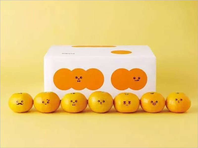 日本桔子紙盒包裝設(shè)計(jì)，俏皮可愛