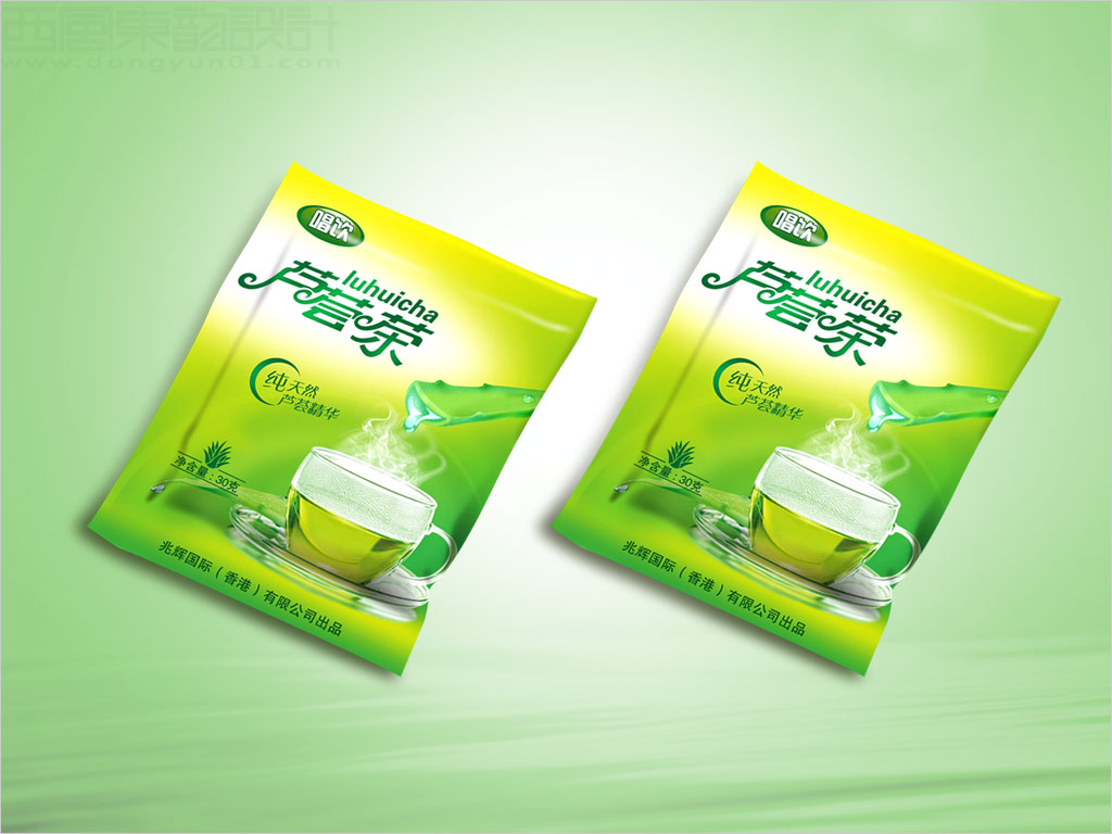 兆輝國際香港有限公司唱飲蘆薈茶內(nèi)袋包裝設計