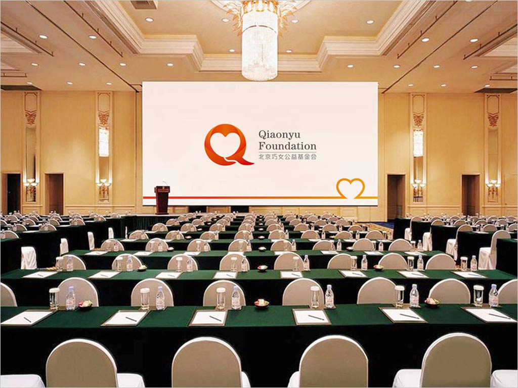 北京巧女公益基金會標(biāo)志設(shè)計(jì)應(yīng)用效果圖