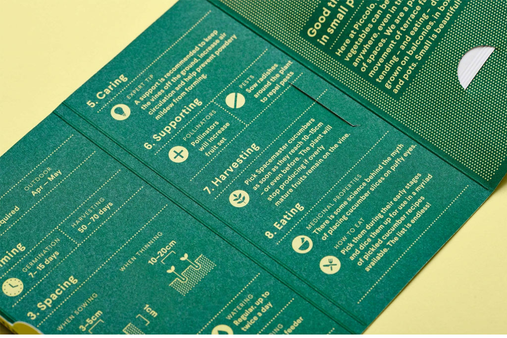 意大利Piccolo種子包裝設(shè)計(jì)細(xì)節(jié)特寫(xiě)