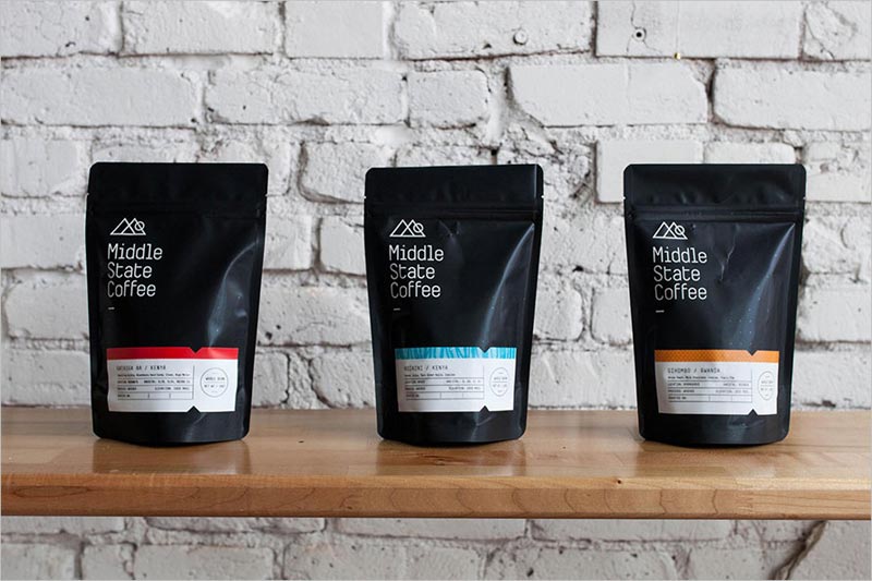 Middle State Coffee 咖啡包裝設(shè)計(jì)