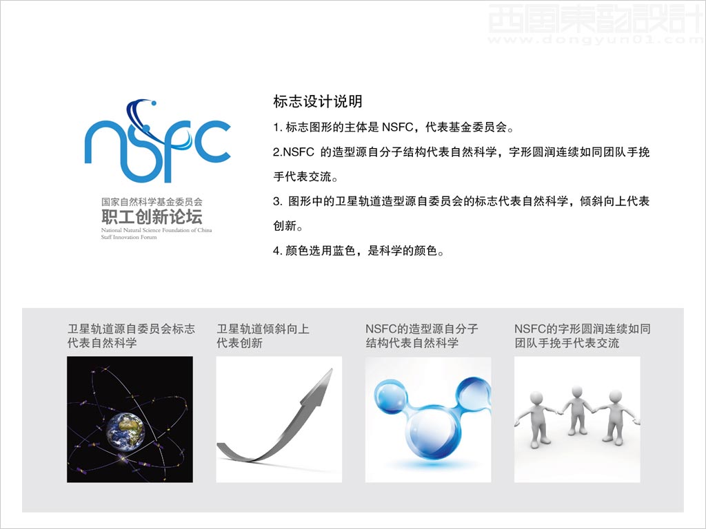 國家自然科學基金委員會職工創(chuàng)新論壇標志設(shè)計創(chuàng)意理念說明釋義圖