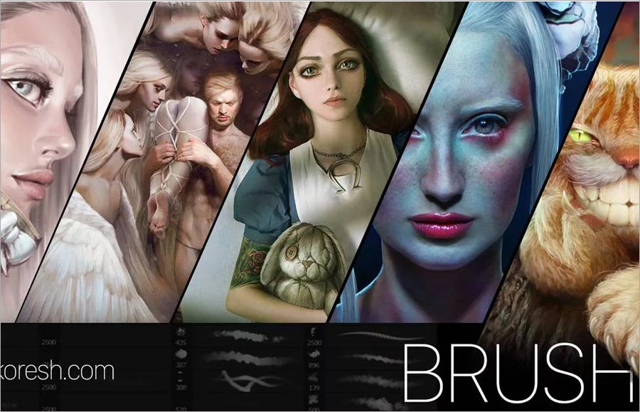 奧姆里·柯雷什的插畫(huà)筆刷 奧姆里·柯雷什的插畫(huà)筆刷