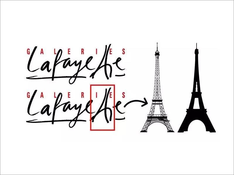 巴黎拉法葉百貨公司(Galeries Lafayette)logo設計 巴黎拉法葉百貨公司(Galeries Lafayette)logo設計