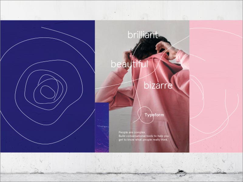 Typeform的新logo設(shè)計(jì)在互聯(lián)網(wǎng)平臺上的動(dòng)態(tài)呈現(xiàn)效果