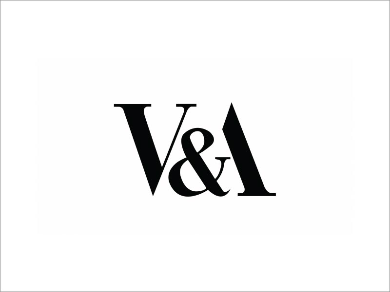 V＆A logo設(shè)計(jì)，由Alan Fletcher在1990年設(shè)計(jì)，至今仍在使用
