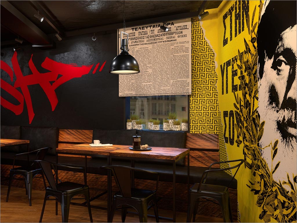 Souva希臘餐廳店面設計之店內(nèi)環(huán)境設計