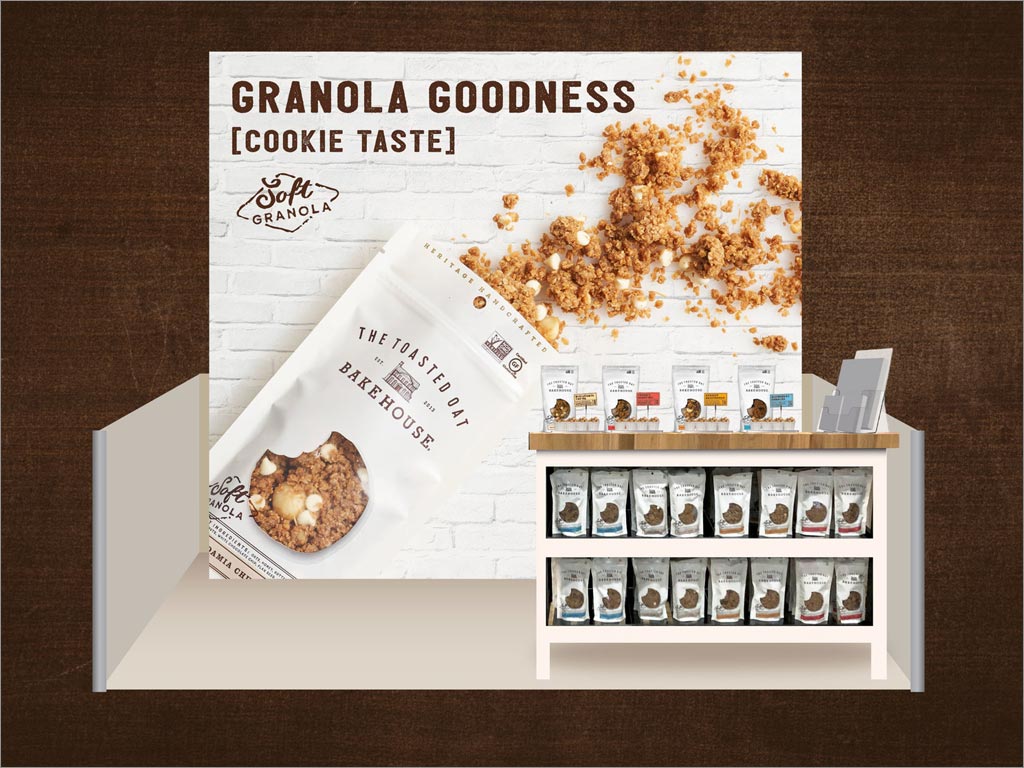 美國帶來懷舊之情的面包食品包裝設(shè)計(jì)之貨架設(shè)計(jì)