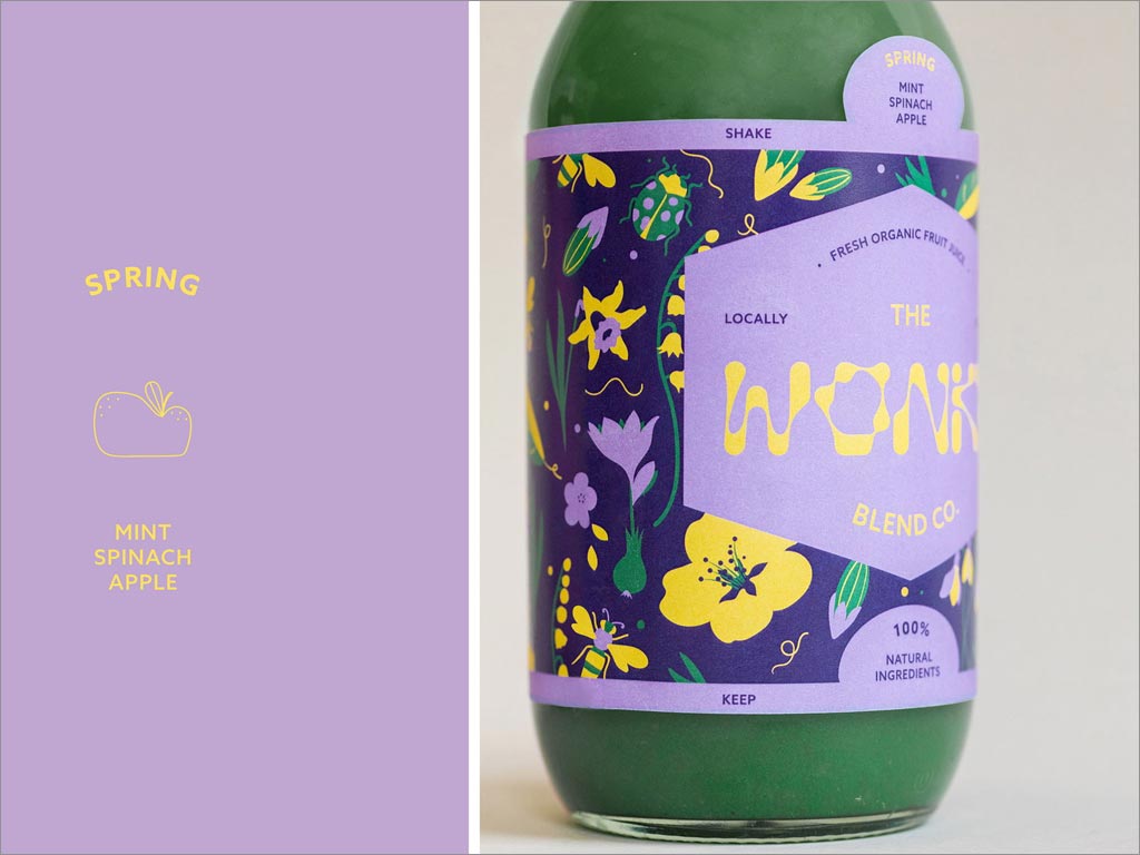 德國The Wonky Blend Co.春季果汁飲料包裝設(shè)計(jì)