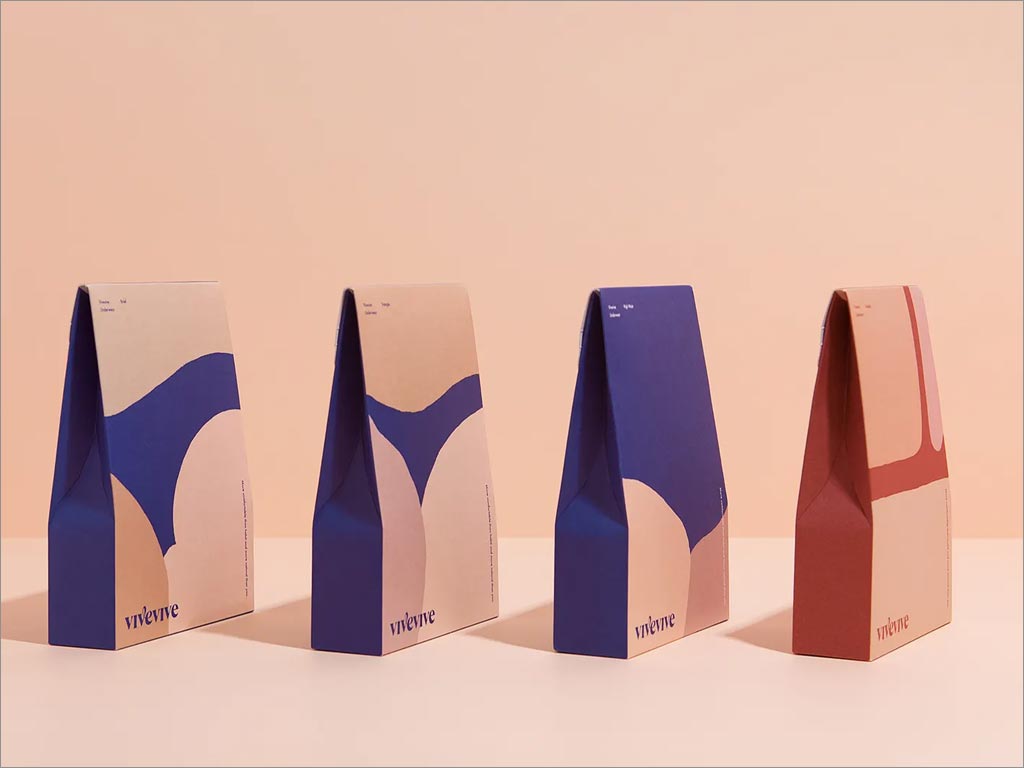 韓國(guó)Vivevive系列內(nèi)衣包裝盒設(shè)計(jì)