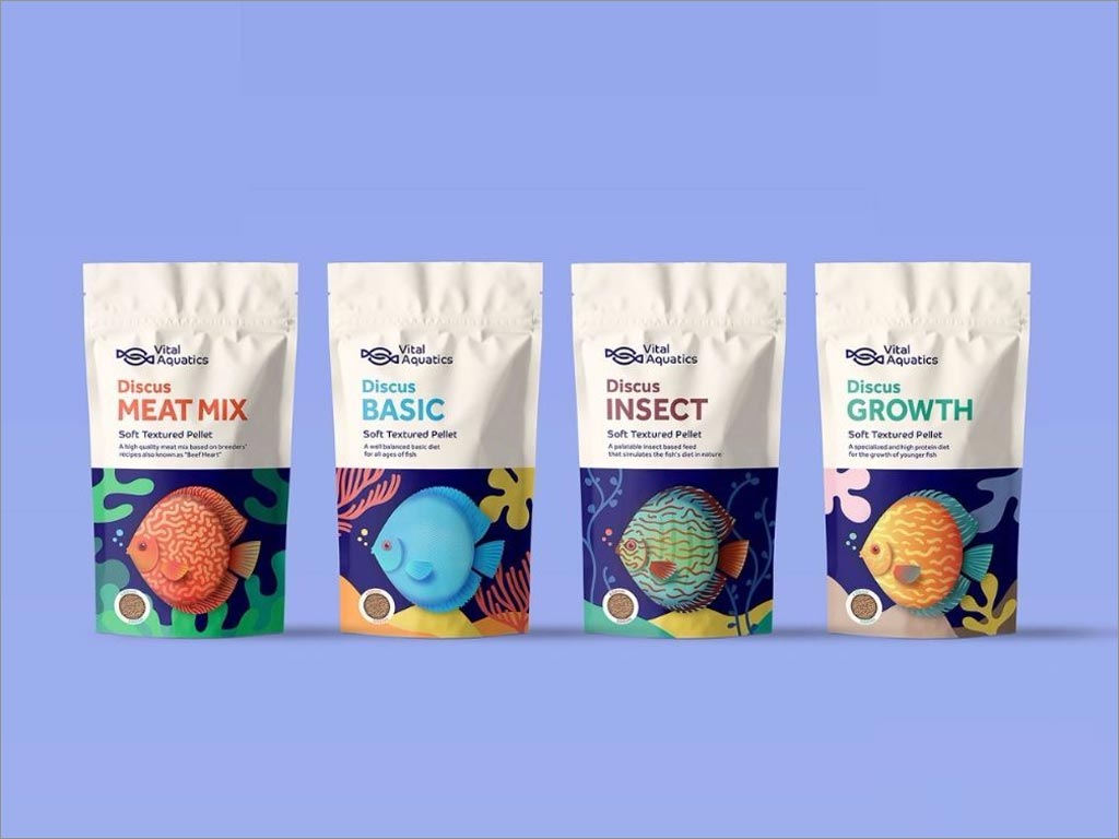  Vital Aquatics魚(yú)飼料包裝袋設(shè)計(jì)
