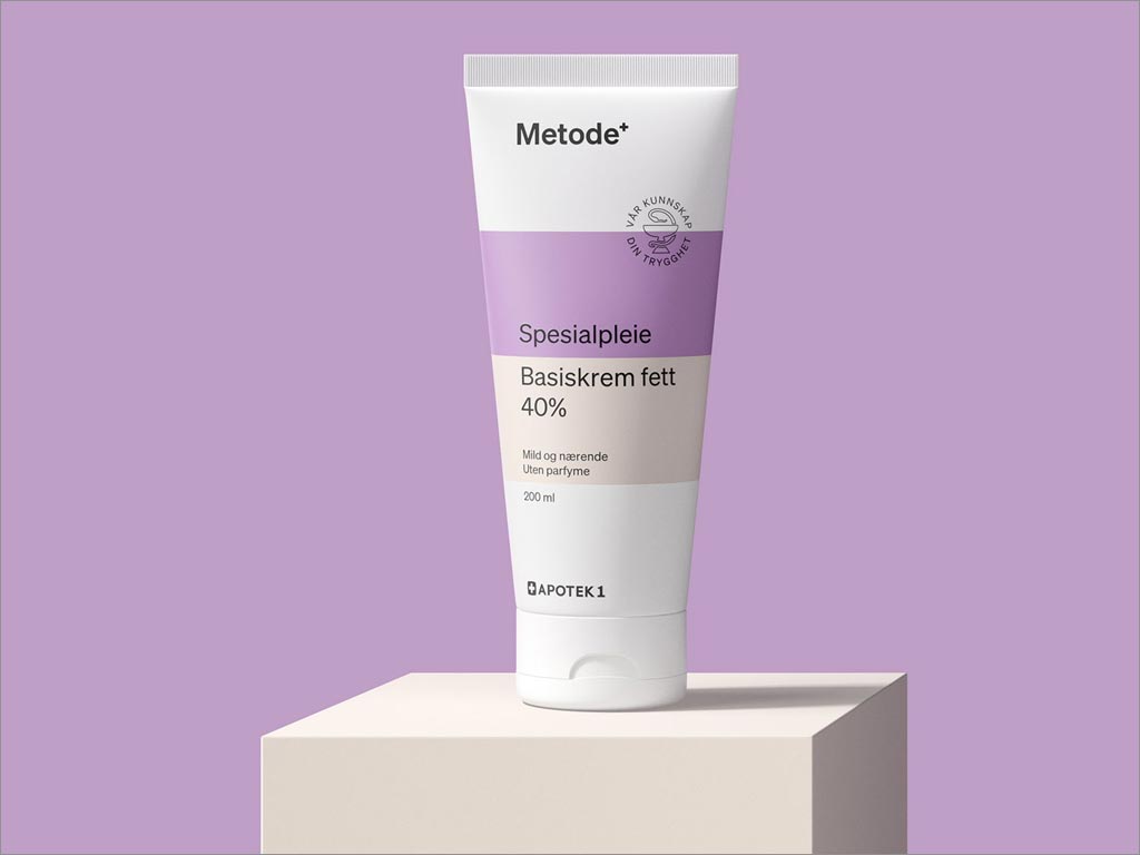 挪威Apotek1藥品連鎖店Metode品牌護理藥品包裝設計