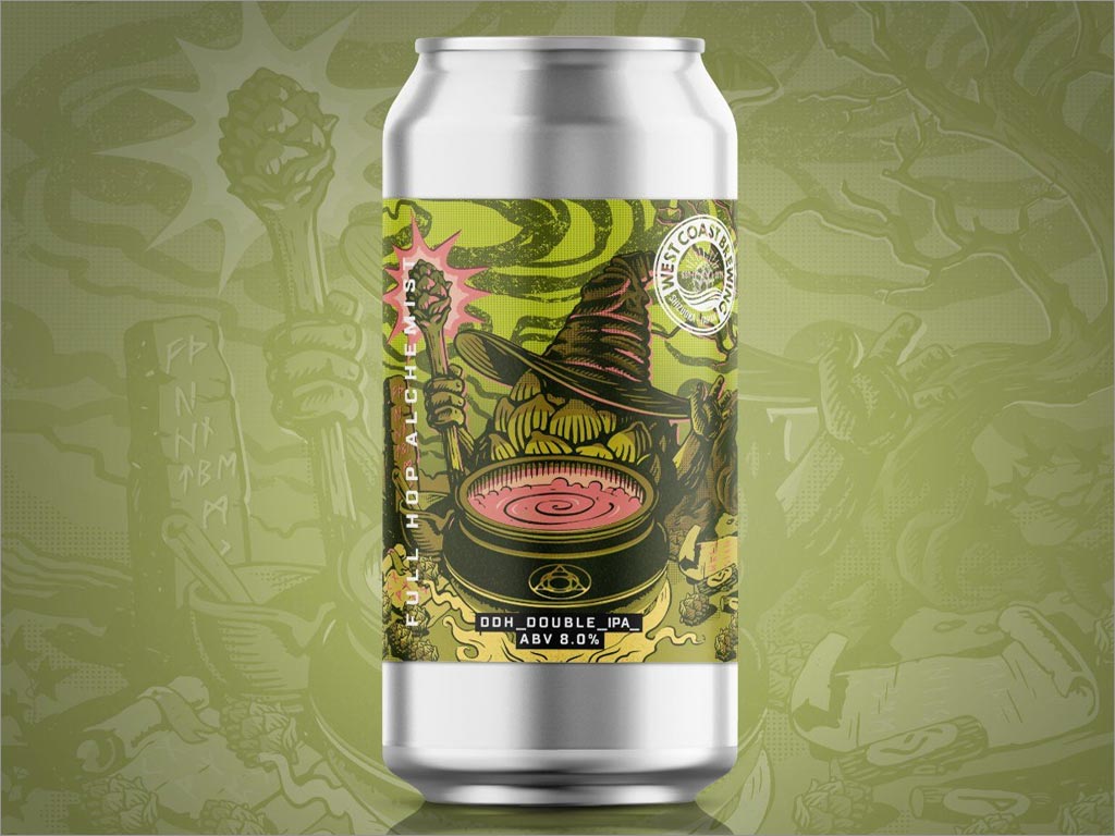 加州感覺(jué)與日本藝術(shù)相結(jié)合的Hop Dude啤酒包裝設(shè)計(jì)
