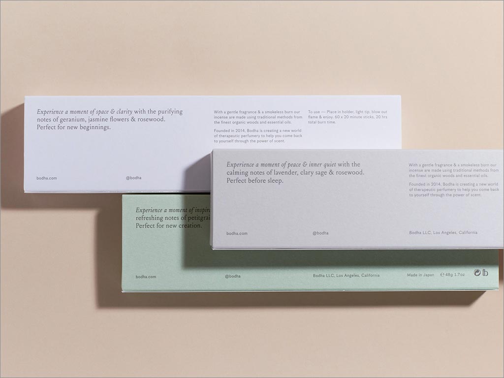 Bodha香品牌logo與包裝設(shè)計之背面