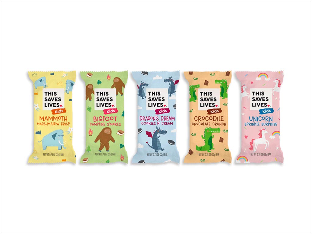 This Saves Lives兒童零食包裝設計