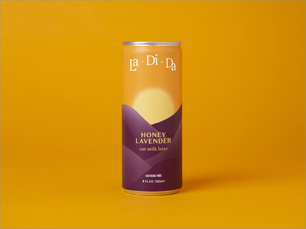 LaDiDa金姜黃味燕麥牛奶拿鐵飲料包裝設(shè)計