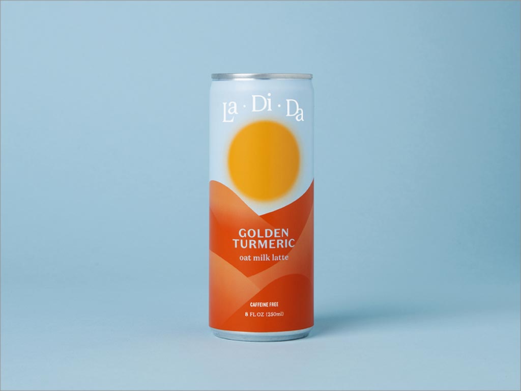 LaDiDa蜂蜜薰衣草味燕麥牛奶拿鐵飲料包裝設(shè)計