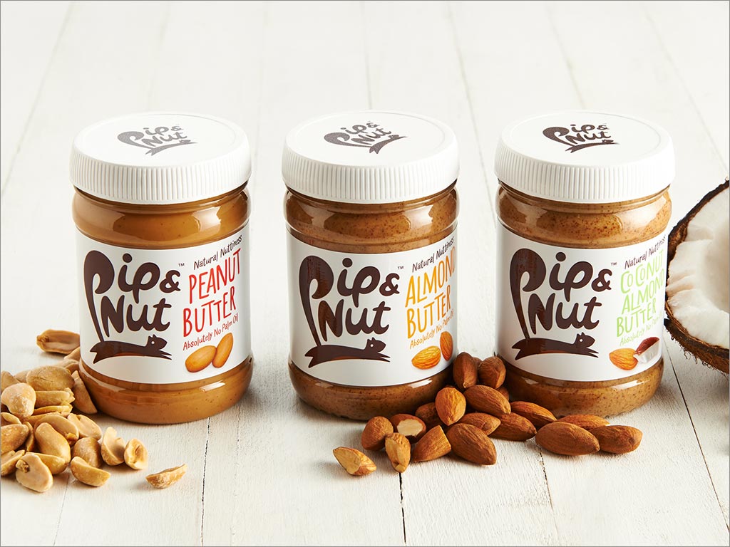 英國(guó)Pip＆Nut堅(jiān)果醬包裝設(shè)計(jì)