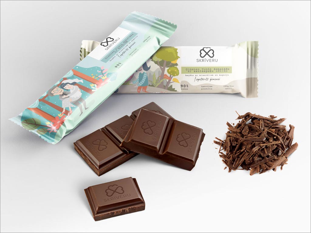 拉脫維亞Skrīveru巧克力糖果包裝設(shè)計之實(shí)物照片