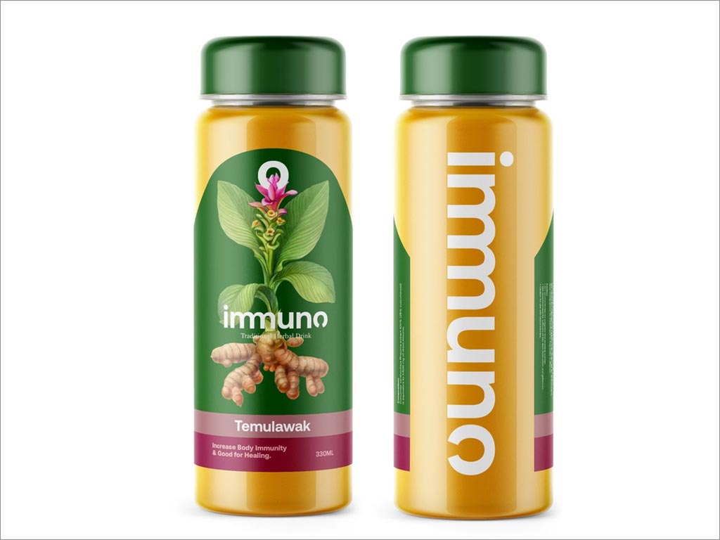印度尼西亞IMMUNO傳統(tǒng)姜黃草藥飲料包裝設計