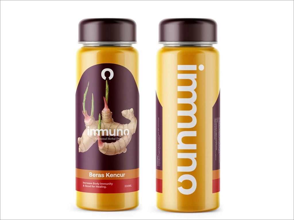 印度尼西亞IMMUNO傳統(tǒng)姜汁草藥飲料包裝設計