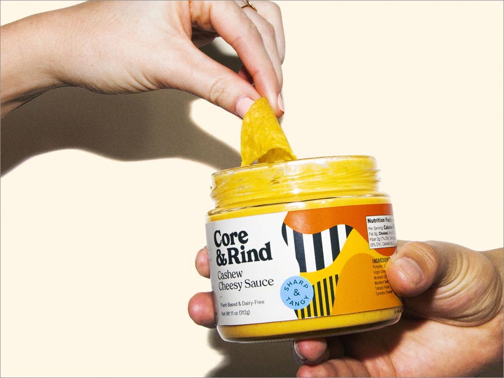 美國Core＆Rind植物性奶酪蘸料包裝設(shè)計(jì)之實(shí)物照片