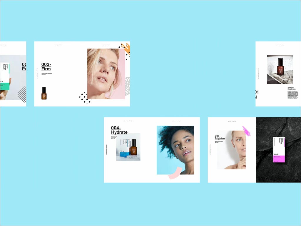 美國good science beauty護(hù)膚產(chǎn)品手冊(cè)頁面設(shè)計(jì)