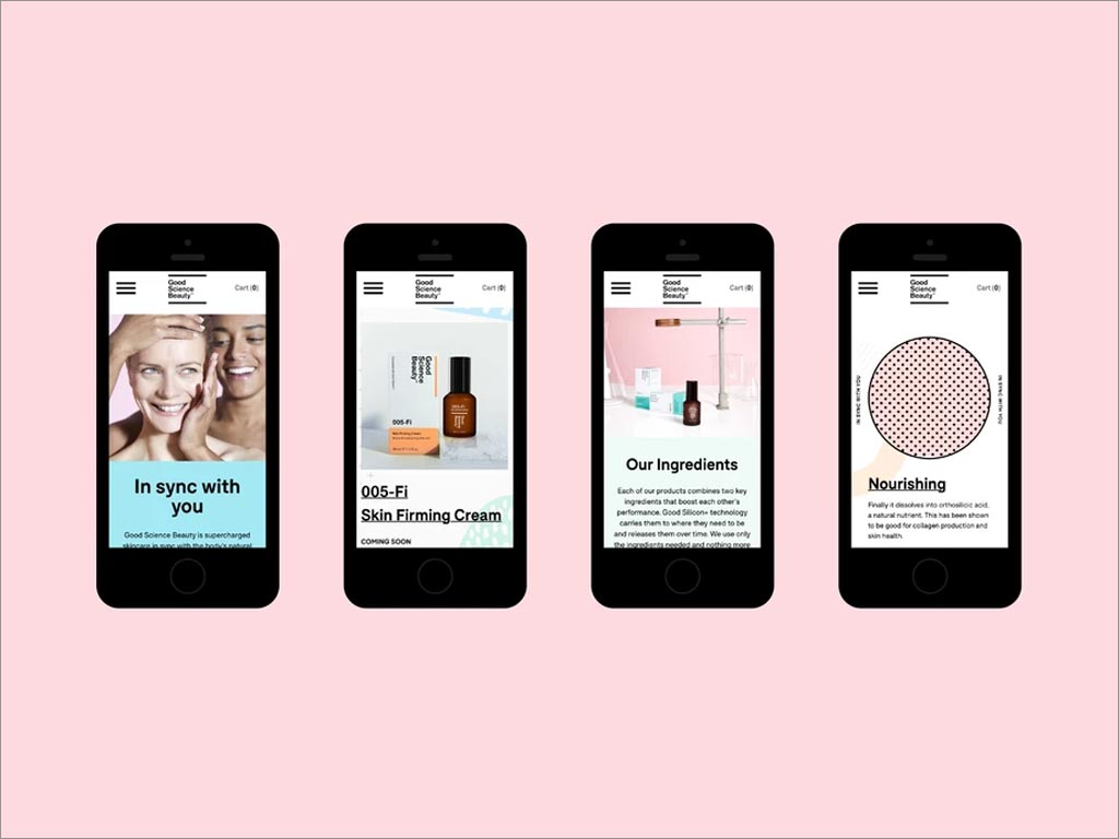 美國good science beauty護(hù)膚產(chǎn)品手機(jī)端網(wǎng)站頁面設(shè)計(jì)