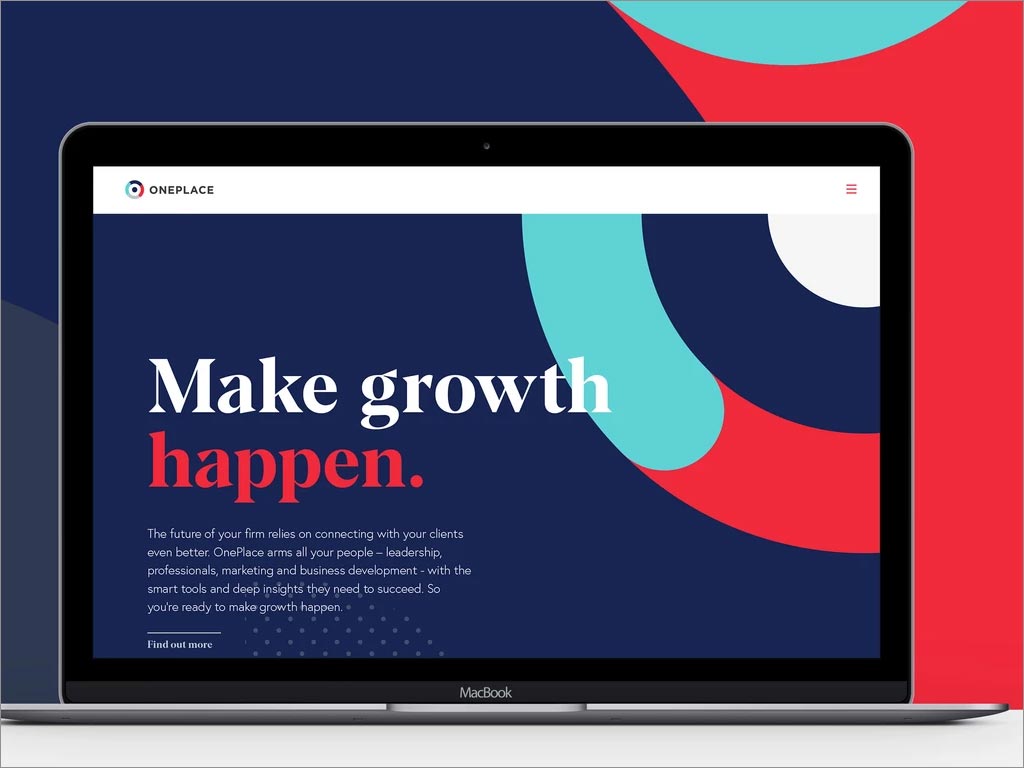英國(guó)OnePlace客戶關(guān)系管理系統(tǒng)品牌形象電腦端網(wǎng)站頁(yè)面設(shè)計(jì)