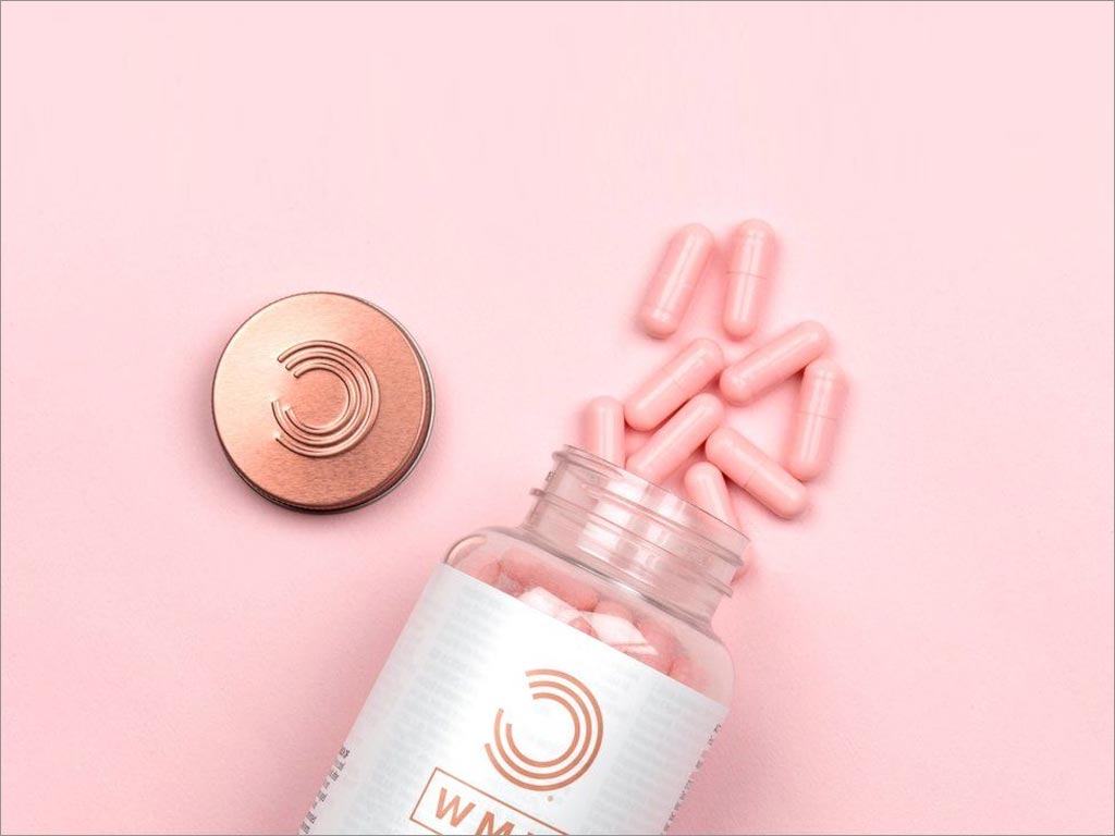 WMN蛋白女性運動營養(yǎng)品瓶簽包裝設(shè)計