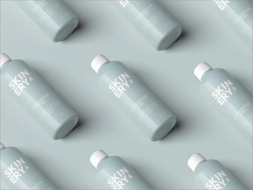 簡(jiǎn)約的Skinery有機(jī)護(hù)膚產(chǎn)品瓶體包裝設(shè)計(jì)