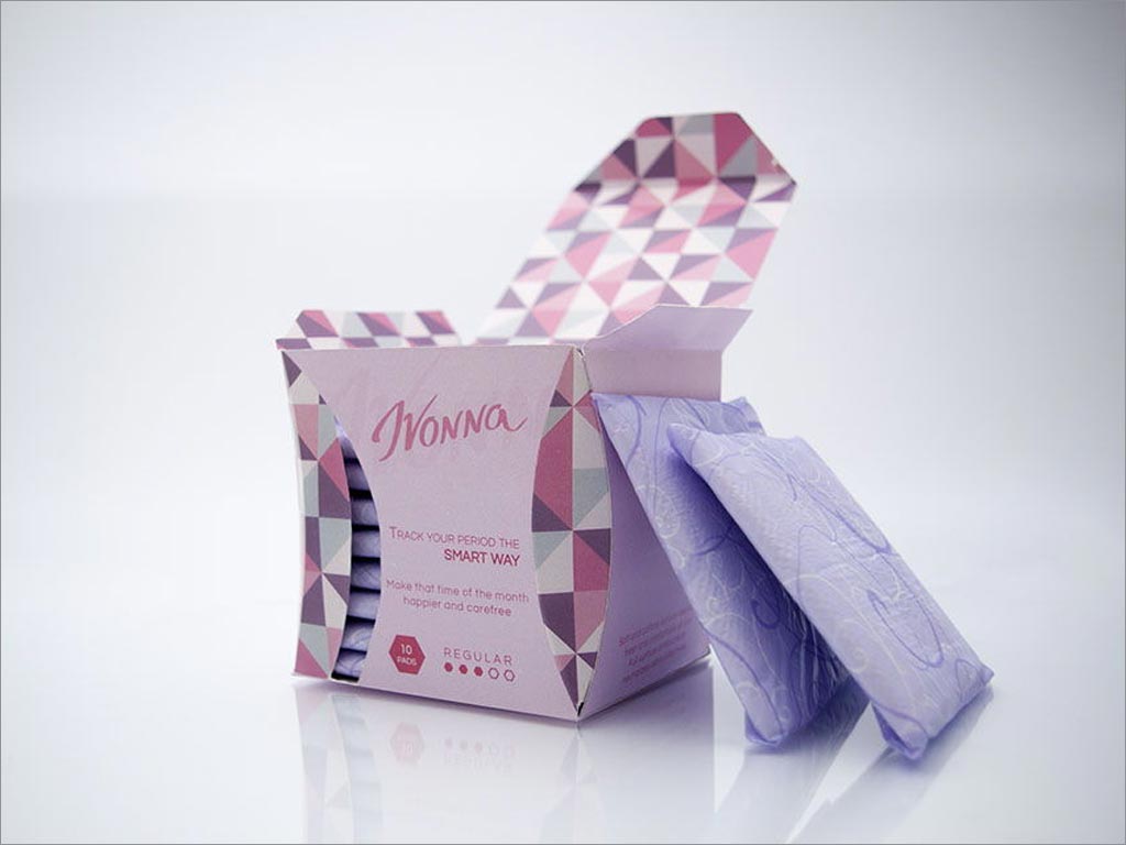 意大利Ivonna女性衛(wèi)生巾包裝盒內(nèi)袋設(shè)計(jì)