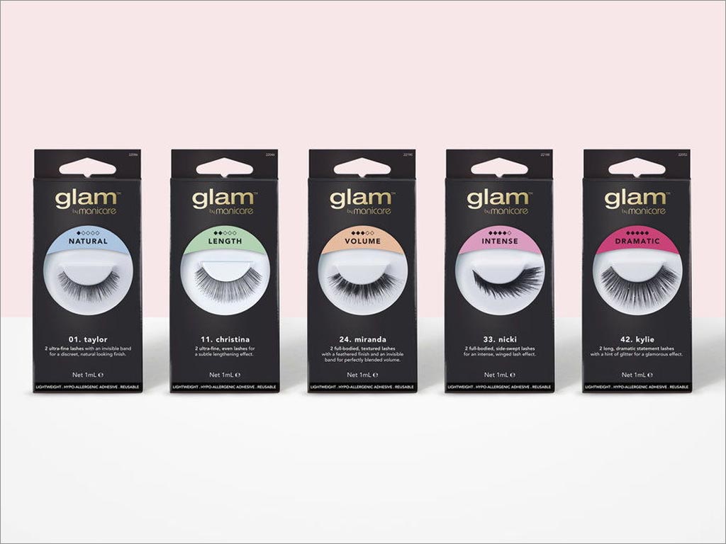 澳大利亞Glam假睫毛美容產(chǎn)品包裝設計