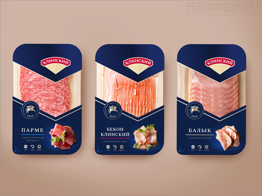 俄羅斯Klinsky培根肉類(lèi)食品包裝設(shè)計(jì)