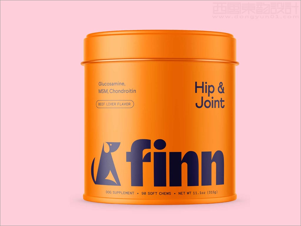 美國Finn寵物狗骨骼保健食品包裝設(shè)計(jì)