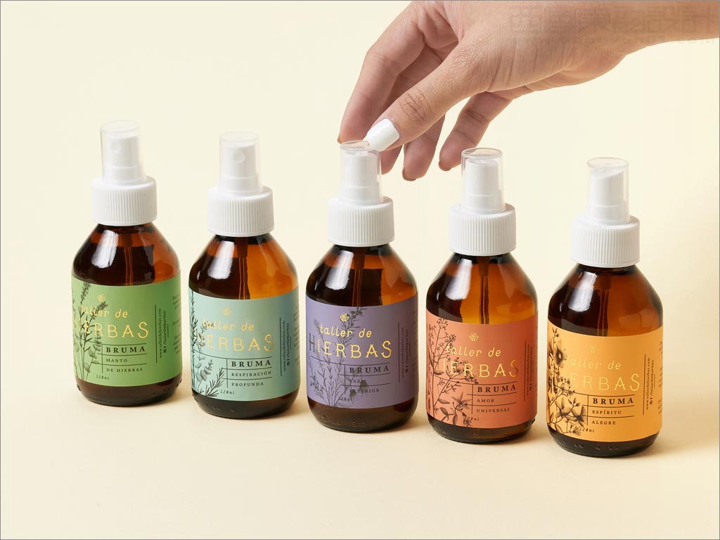 美國Taller de Hierbas護(hù)膚和健康產(chǎn)品標(biāo)簽包裝設(shè)計