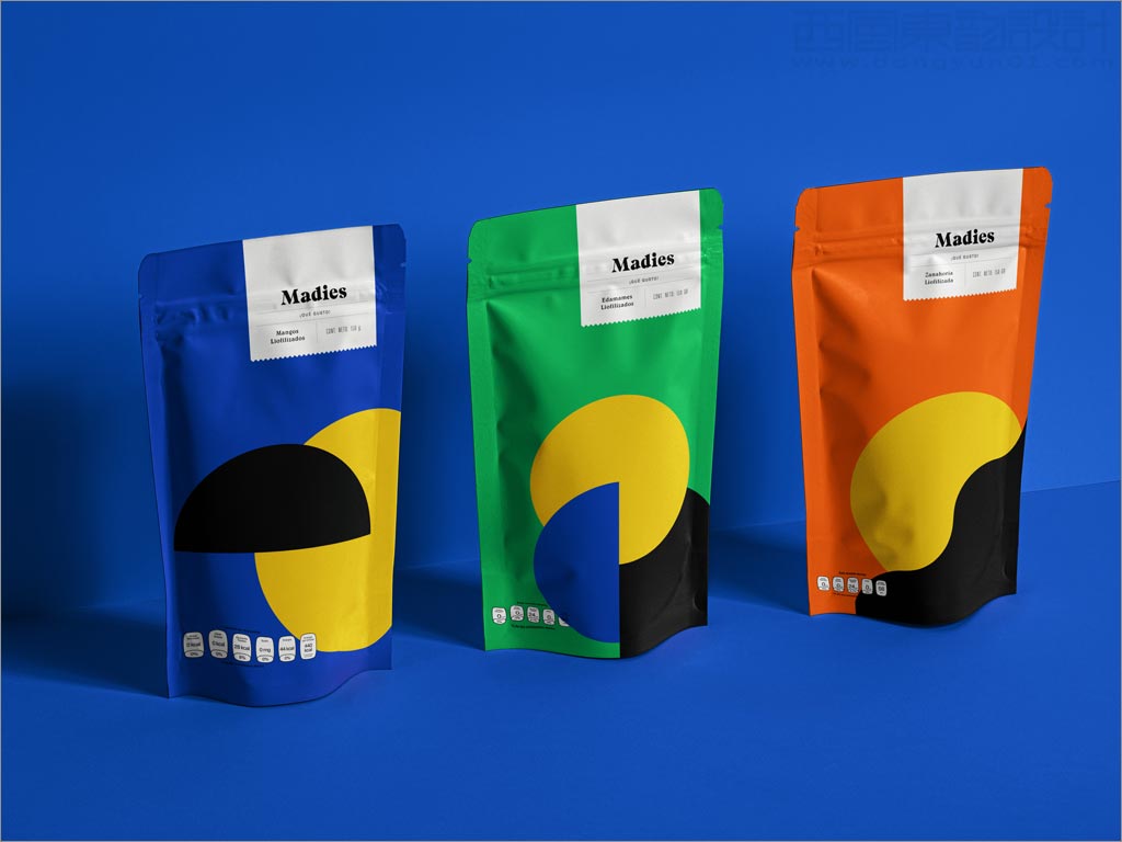 復古幾何風格的墨西哥Madies零食小吃包裝袋設(shè)計