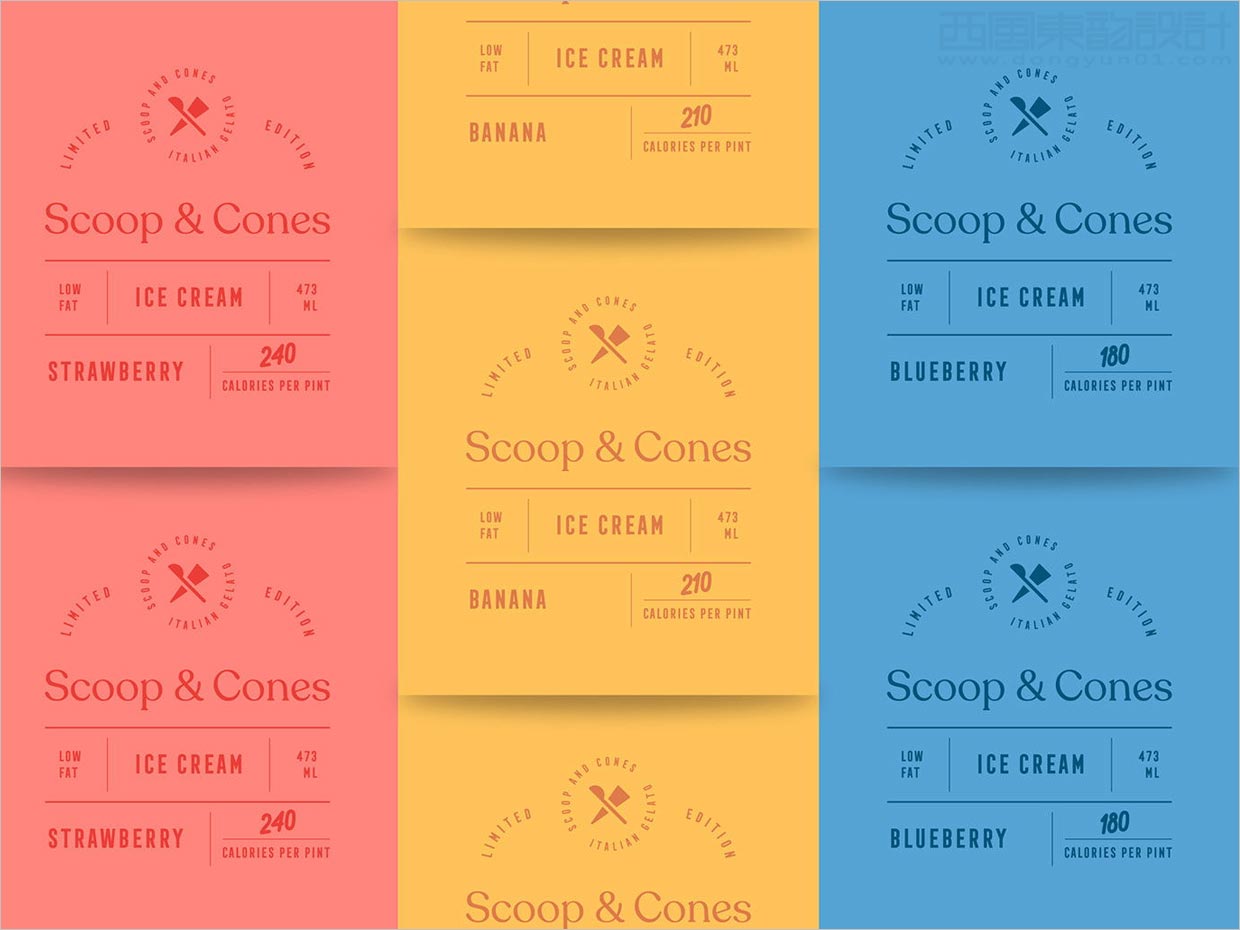 Scoop＆Cones冰淇淋標簽包裝設(shè)計
