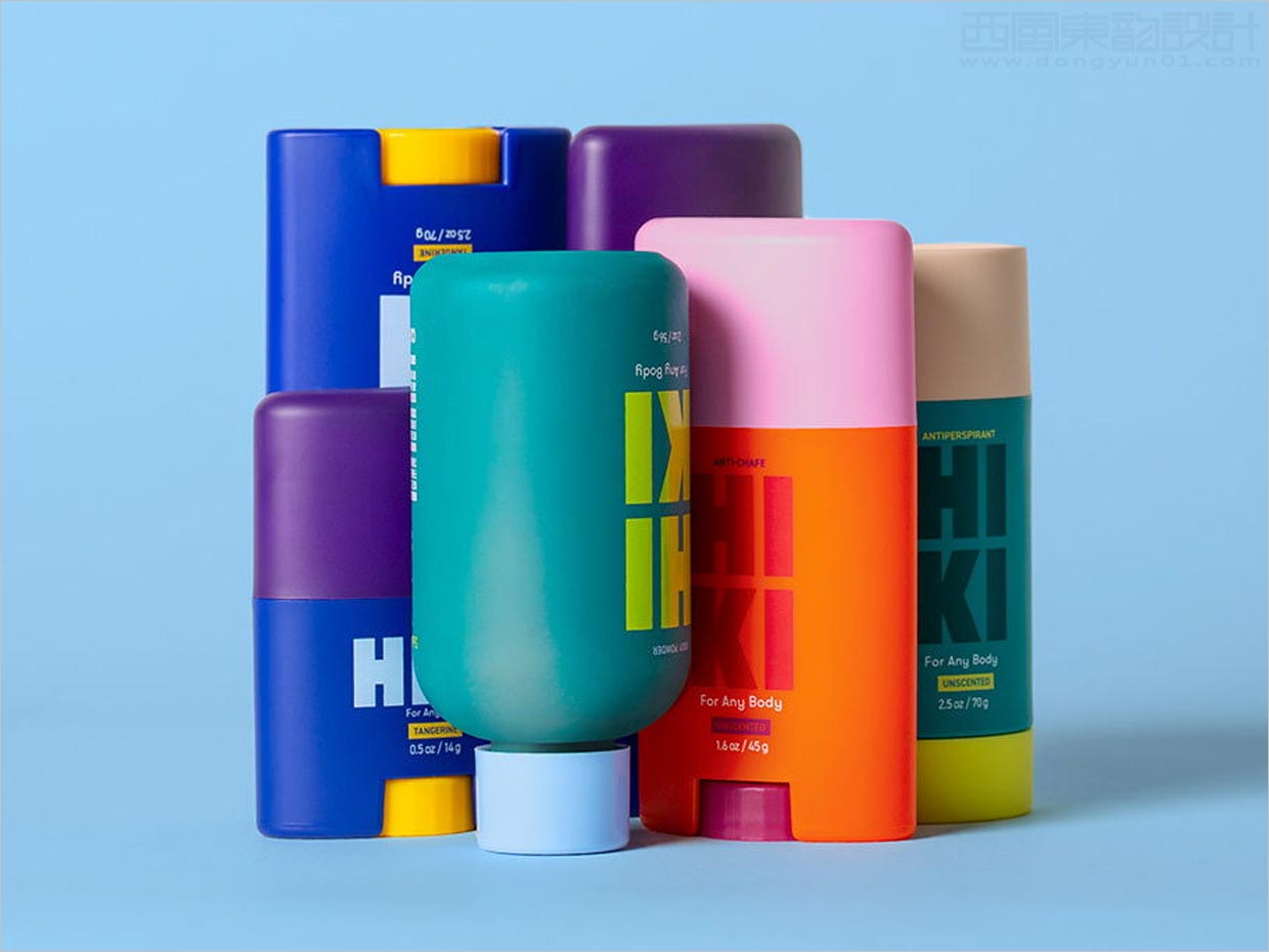 美國HIKI汗水除臭劑日化用品包裝設(shè)計