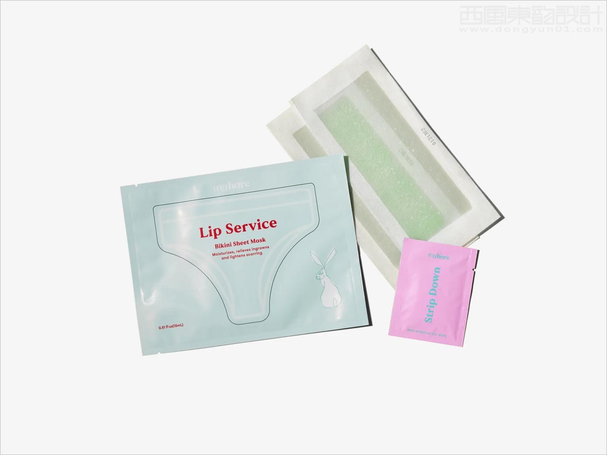 美國MyHare身體面膜護(hù)理產(chǎn)品包裝袋設(shè)計