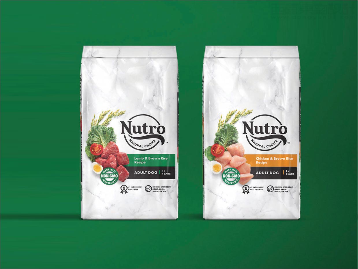 美國(guó)Nutro天然寵物食品包裝設(shè)計(jì)