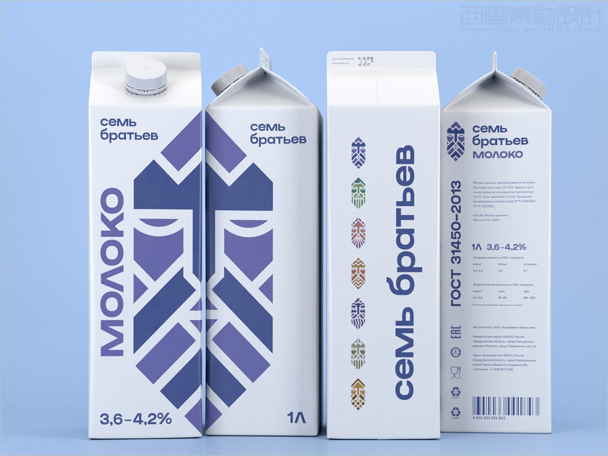 致敬古老雕塑藝術(shù)的俄羅斯利樂磚牛奶包裝設(shè)計(jì)