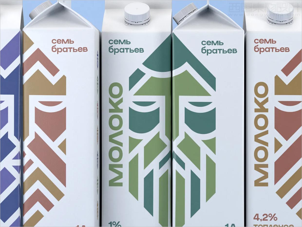 致敬古老雕塑藝術(shù)的俄羅斯利樂磚牛奶包裝設(shè)計(jì)