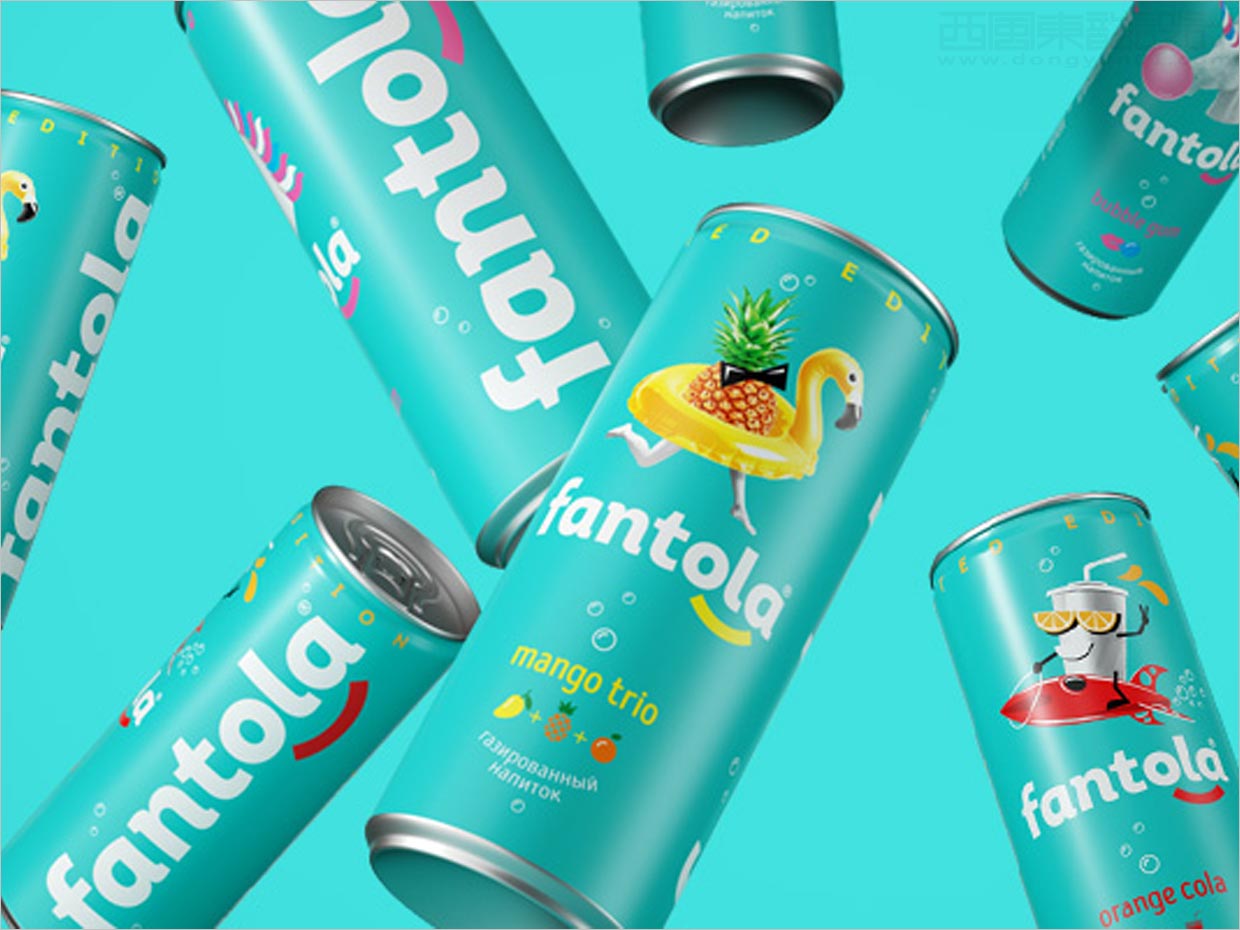 適合Z世代的俄羅斯Fantola軟飲料包裝設(shè)計