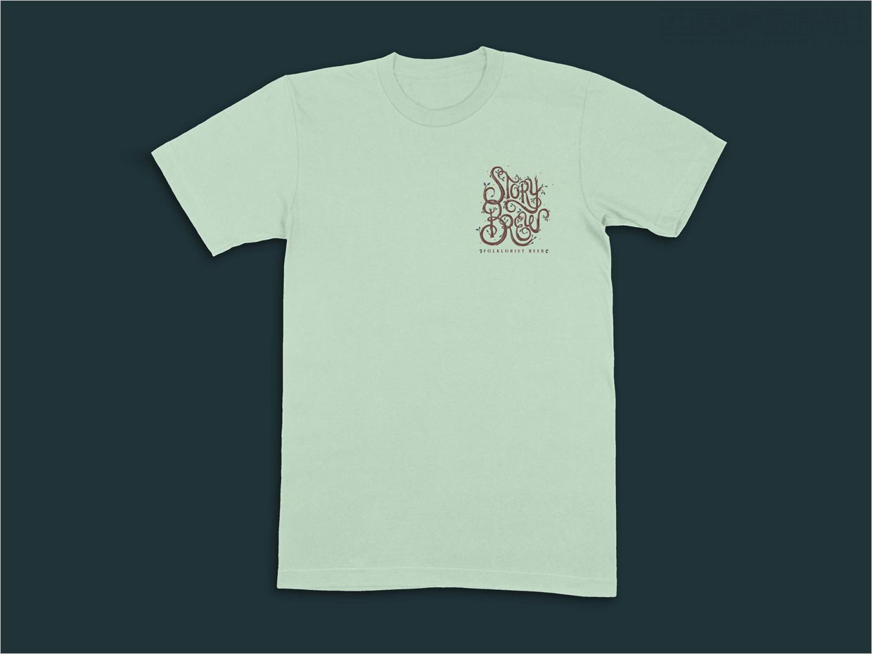 以經(jīng)典童話故事為特色的國外啤酒T恤衫設計