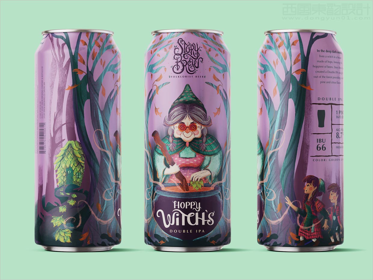 以經(jīng)典童話故事為特色的國外易拉罐啤酒包裝設計