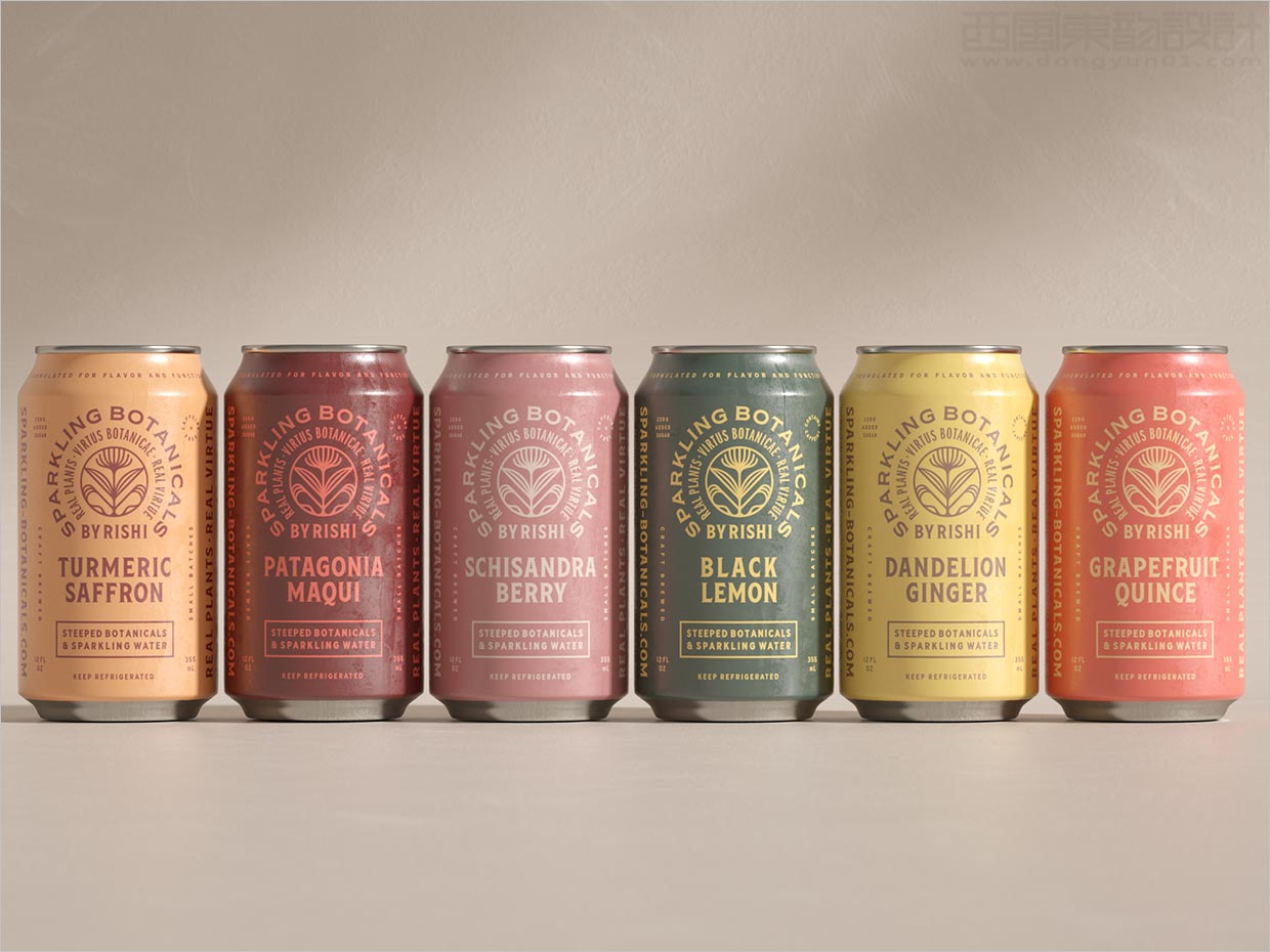美國(guó)Sparkling Botanicals蘇打水飲料包裝設(shè)計(jì)