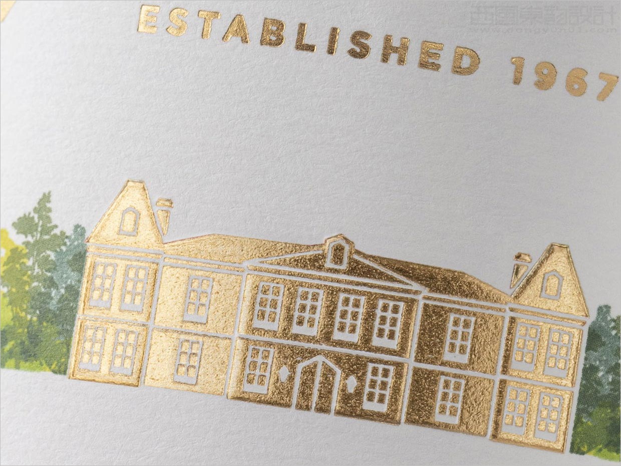 美國Chateau Ste. Michelle葡萄酒包裝設(shè)計之局部細節(jié)特寫