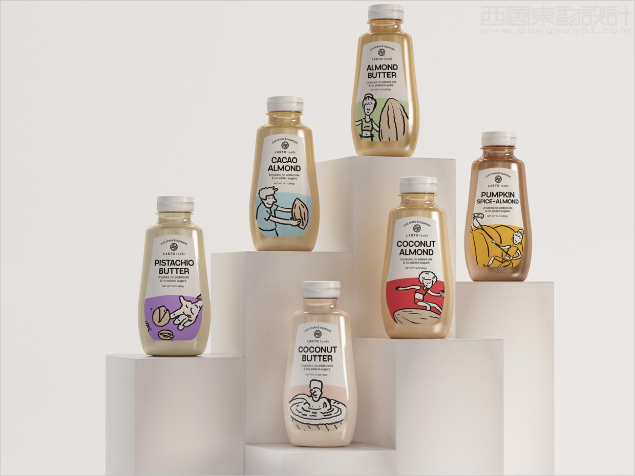 墨西哥LASTO FOODS堅果醬調(diào)味品包裝設(shè)計